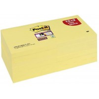 Post-it - 3M Post-it Super Sticky notes adhesives, 76 x 76 mm, 12 Pezzi