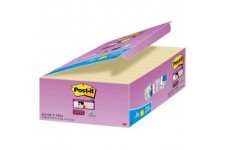 Post-It Boite de 24 Notes repositionnables Super Adhesif 90 feuilles Jaune