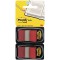 Post-it - Marque-page standard - 25,4 x 43,2 mm - Lot de 2 x 50 - Rouge