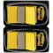 Post-it - BP299 - Marque-page standard - 25,4 x 44 mm - Lot de 2 x 50 - Jaune