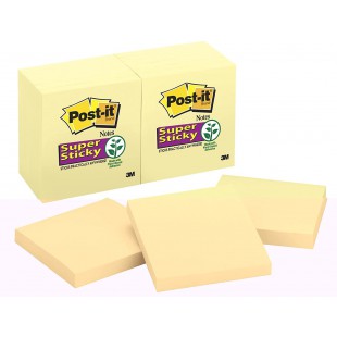 Post-it Notes Autocollantes de Couleur, Blocs-Notes Autocollants pour le Bureau et les etudiants, 1 Paquet, a  90 Post-Its, 76 x