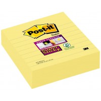 Post-it Super Sticky Lot de 3 Blocs de Notes repositionnables 101 x 101 mm Jaune