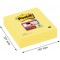 Post-it Super Sticky Lot de 3 Blocs de Notes repositionnables 101 x 101 mm Jaune