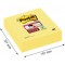 Post-it Super Sticky Lot de 3 Blocs de Notes repositionnables 101 x 101 mm Jaune