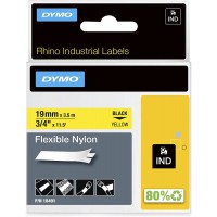 Dymo Rhino Pro 18491 Ruban Industriel en Nylon 19 mm