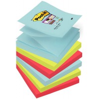 Post-it Z-Notes Super Sticky Collection Miami 76 x 76mm - Lot de 6