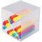 Cube X-Divider - Parent Casier a separation en X - Cristal (transparent) claire