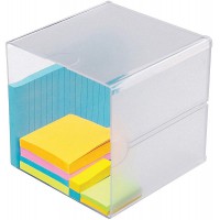 deflect-o 350401 Desk Cube, Clear Plastic, 6 x 6 x 6 cm