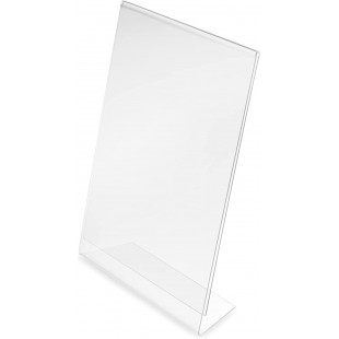 Porte affiche transparent pour documents A4 portrait incline