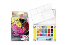 SAKURA OF AMERICA Koi Kit aquarelle avec pinceau Couleurs assorties 27 pieces