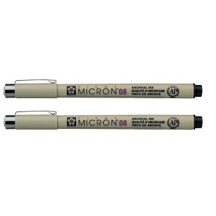Pigma Micron Noir Taille 08 .50 mm