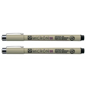 Pigma Micron Noir Taille 08 .50 mm