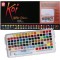 Koi Water Colors Studio Kit de peinture 96 godets avec peinture metallique, nacre et fluorescente