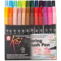 Koi Coloring Brush Pen Lot de 24 pinceaux avec etui