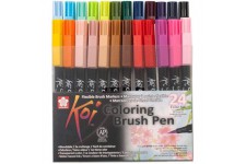 Koi Coloring Brush Pen Lot de 24 pinceaux avec etui