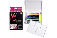 boite a croquis de poche aquarelle Koi, 30 couleurs, couleurs assorties, acrylique, multicolore