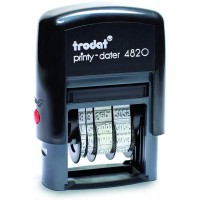Trodat Printy 4820, hauteur des caracteres : 4 mm, encrage automatique noire rechargeable