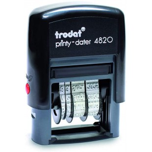 Trodat Printy 4820, hauteur des caracteres : 4 mm, encrage automatique noire rechargeable