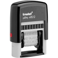 Trodat printy bebo wortbanddrehstempel hauteur des lettres 4 mm (noir)