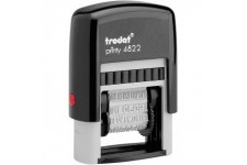 Trodat printy bebo wortbanddrehstempel hauteur des lettres 4 mm (noir)