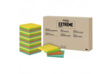 Post-it Extreme Notes Jaune, Vert, Orange, Menthe 24 Pads 76 mm x 76 mm