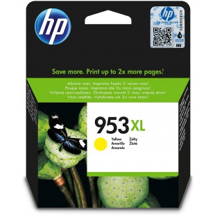 HP 953XL Cartouche d'Encre Jaune grande capacite Authentique (F6U18AE)