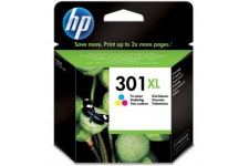 HP 301XL Cartouche d'Encre Trois Couleurs grande capacite Authentique (CH564EE), Cyan/Magenta/Jaune