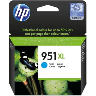 HP 951XL Cartouche d'Encre Cyan grande capacite Authentique (CN046AE)