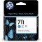 CZ130A Cartouche d'encre authentique HP 711 cyan de 29 ml avec encre HP d'origine, pour traceurs grand format HP DesignJet T120,