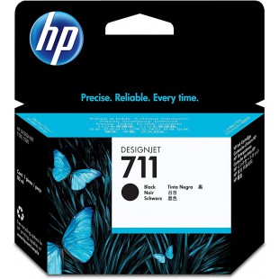 HP 711 Cartouche d'encre DesignJet Noir, 80 ML