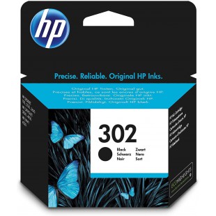 HP 302 Cartouche d'Encre Noire Authentique (F6U66AE)