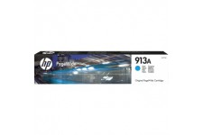 HP 913A F6T77AE cartouche Authentique, imprimantes HP PageWide 352/377 et PageWide Pro 377/452/477/552/577, Cyan