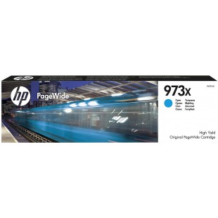 HP 973X F6T81AE Cartouche d'Encre PageWide Cyan Authentique