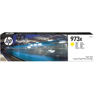 HP 973X F6T83AE Cartouche d'Encre PageWide Jaune Authentique