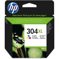 HP 304XL Cartouche d'Encre Trois Couleurs grande capacite Authentique (N9K07AE)