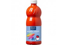 Lefranc Bourgeois - Gouache liquide Redimix pour enfants - Bouteille 1L - Vermillon
