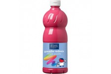 Lefranc Bourgeois - Gouache liquide Redimix pour enfants - Bouteille 1L - Rose tyrien