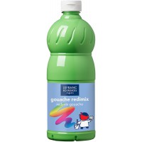 Lefranc Bourgeois - Gouache liquide Redimix pour enfants - Bouteille 1L - Vert clair