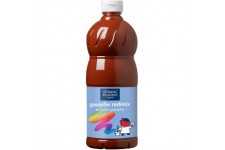 Lefranc Bourgeois - Gouache liquide Redimix pour enfants - Bouteille 1L - Terre de sienne brulee
