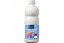 Lefranc Bourgeois - Gouache liquide Redimix pour enfants - Bouteille 1L - Blanc