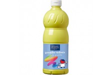 Lefranc Bourgeois - Gouache liquide Redimix pour enfants - Bouteille 1L - Jaune citron