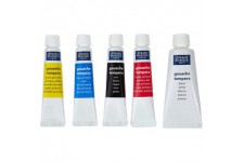 Lefranc Bourgeois - Gouache en Tubes - Blister 4x10ml + 1x20ml + 1 Pinceau