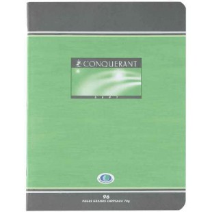 1 Cahier Piqure 17X22 96 Pages 70G