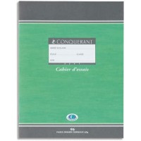 Oxford Office Conquerant Sept 100105224 Cahier d'essais 17 x 22 cm 96 pages grands carreaux 60 g