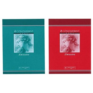 CONQUeRANT SEPT 1x Cahier de dessin NF45 240 x 320 mm 120g 16 Pages Uni