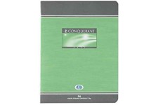 Conquerant 92707 Cahier Sept Piqure Couverture Offset A4+ Papier Vert