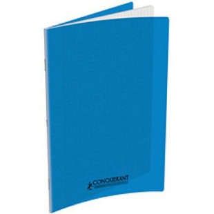 HAMELIN - 1 Cahier Grands Carreaux 17x22cm 48 pages - Couverture Polypro Bleue