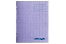 Conquerant 47516 Cahier Classique Piqure Couverture Polypropylene Rigide Transparente A5+ Papier Violet