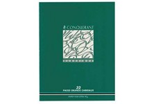 Conquerant 92027 Cahier Classique Piqure Usage Scolaire Couverture Vernie Carte Couchee A4 Papier Vert