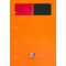 OXFORD Bloc-notes International Format A4+ Ligne Jaune 6mm 160 Pages Agrafees Couverture Carte Orange